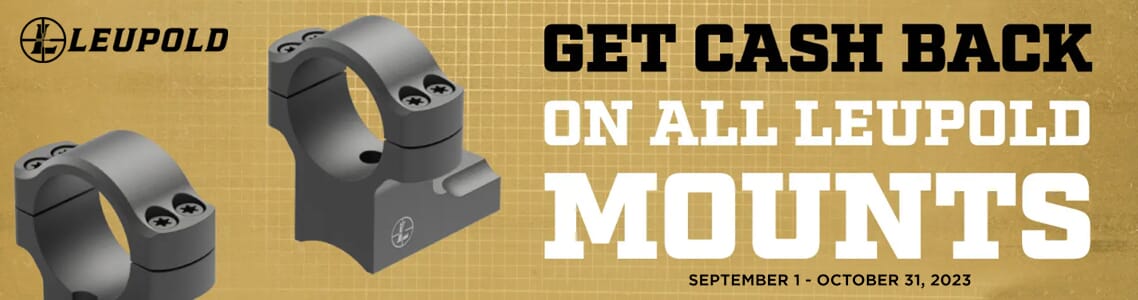 "Mount Up, Cash In" Rebate on Leupold Rings & Opit