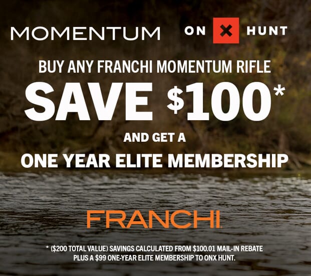 BUY A FRANCHI MOMENTUM. GET $200 IN HUNTING VALUE.
