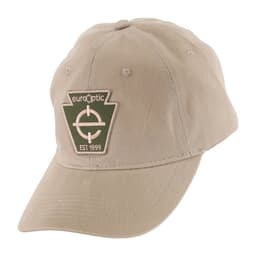 EuroOptic Keystone Brushed Twill Lo Profile Khaki Hat EO-HAT-KEYSTONE-TWILL-KHAKI