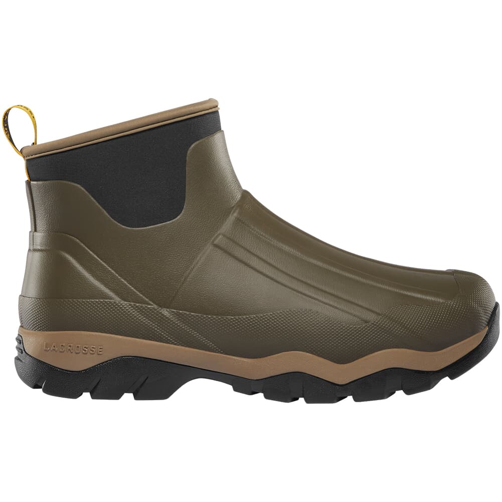 Lacrosse Alpha Muddy Mid 6&quot; Stone 3.5mm Insulated WP Slip-On Boot Size 612460