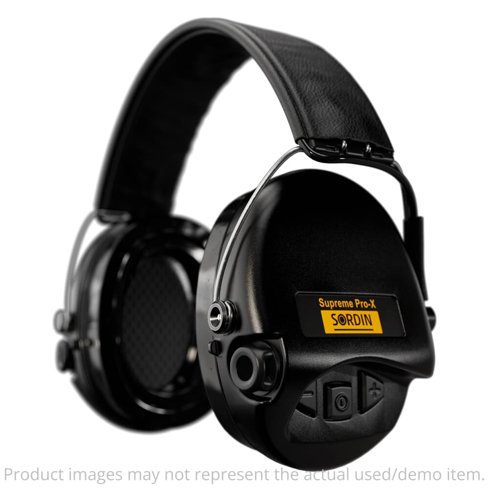 OPEN BOX DEMO Sordin Supreme Pro-X LED Black GEL Headband 75302-X-13-S-US - Excellent Condition USED10254
