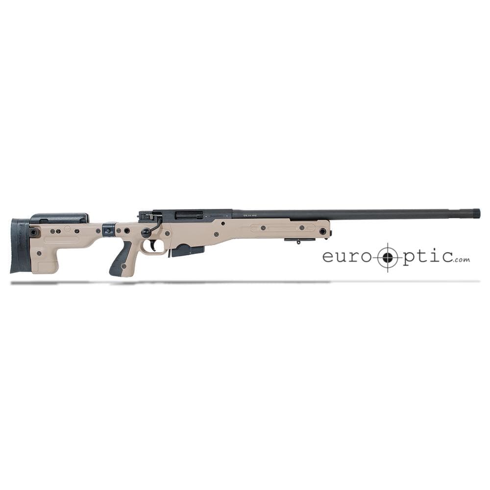 Accuracy International AT 6.5 CM 24&quot; Threaded Pale Brown Rifle w/Folding Stock ATR6524FOPB