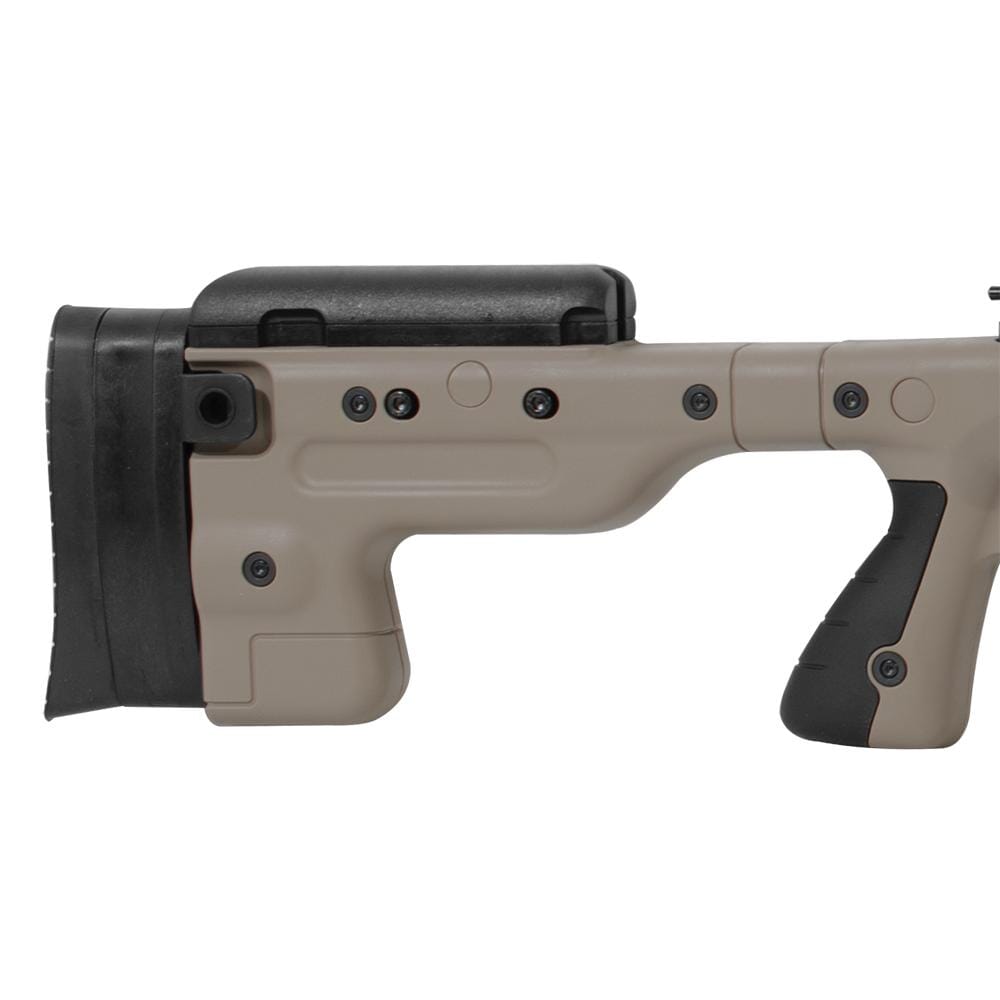 Accuracy International AT 6.5 Creedmoor 24" Threaded Fixed Stock Pale
