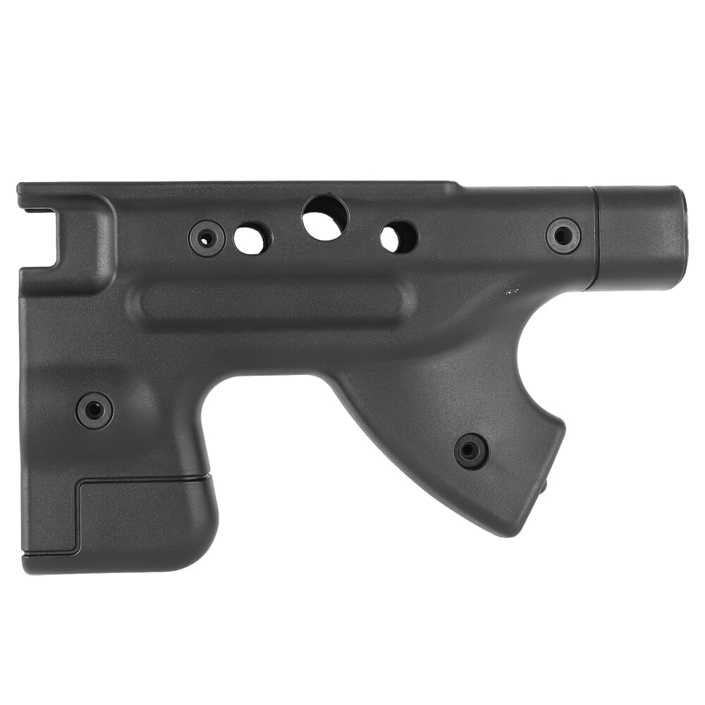 Accuracy International AW/AE/AICS Legacy Chassis Thumbhole Fixed Rear End Black Stocksides 25250BL