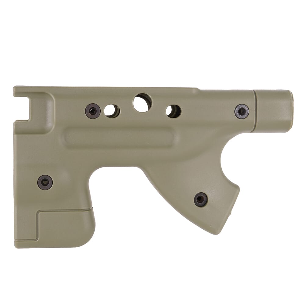 Accuracy International AW/AE/AICS Legacy Chassis Thumbhole Fixed Rear End Sage Green Stocksides 25250GR