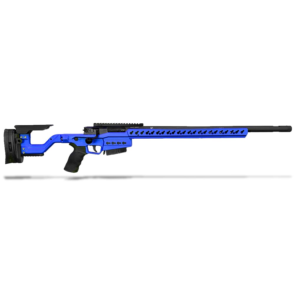 Accuracy International AT-X 6.5 Creedmoor NRA Blue 24" 5/8"-24 Threaded Fixed Stock Rifle 29824B2-FI-65C-24