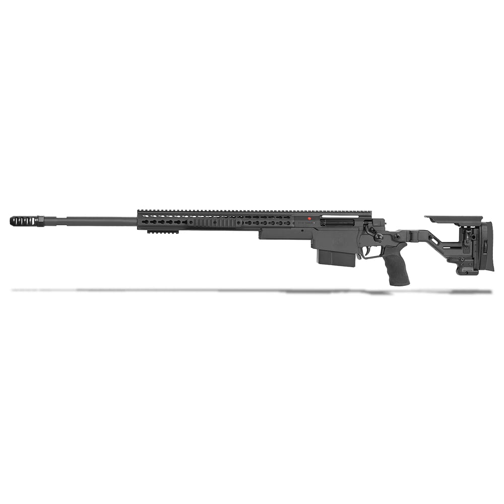 Accuracy International AXSR Folding Left Hand Rifle .338 Norma Mag Black 27" 3/4"-24 w/Brake SR38N27MLHBL