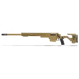 Accuracy International AXSR Folding Left Hand Rifle .338 Norma Mag Dark Earth 27" 3/4"-24 w/Brake SR38N27MLHDE