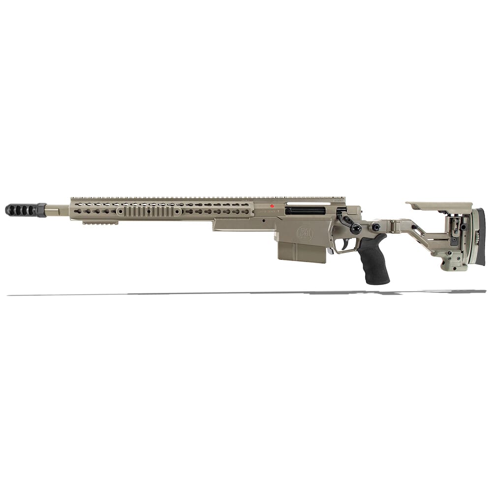 Accuracy International AXSR Folding Left Hand Rifle .300 Win Mag Elite Sand 20" 3/4"-24 w/Brake SR30W20MLHES
