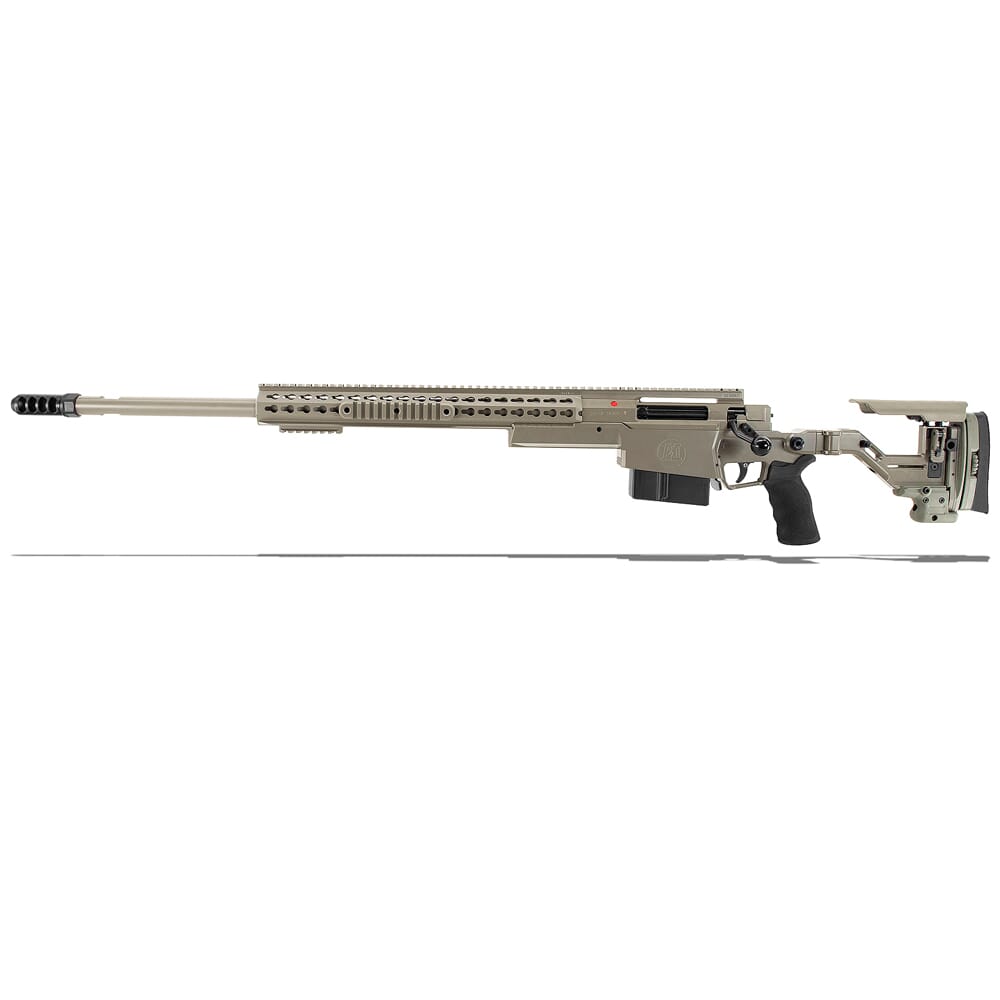 Accuracy International AXSR Folding Left Hand Rifle .338 Lapua Mag Elite Sand 27" 3/4"-24 w/Brake SR38L27MLHES