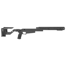 Accuracy International AXSR AICS Rem 700 LA .338 Lapua Mag CIP Right Folding, 16 Forend Black SRC-002BL