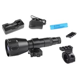 AGM CO22-IR Kit w/Sioux850 Long-Range IR Illuminator, Rechargeable Battery, Charger, Platform Ring, & Picatinny Rail Mount 6605C221