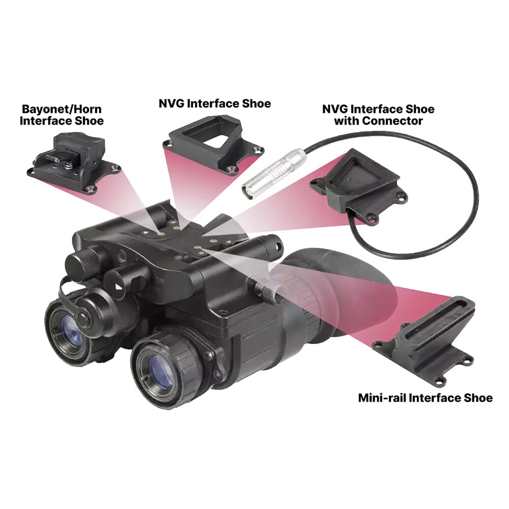 AGM NVG50 NW2 Gen 2+ Lvl 2 White Phosphor IIT Dual Tube Night Vision