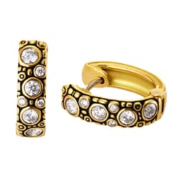 Alex Sepkus 18K and Diamond "Oval Hoop" Earrings