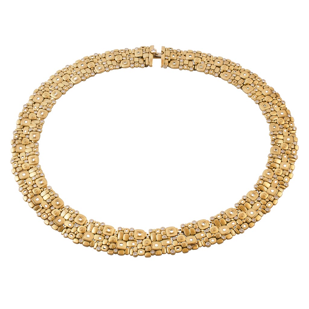 Alex Sepkus 18K and Diamond "Little Windows" Necklace