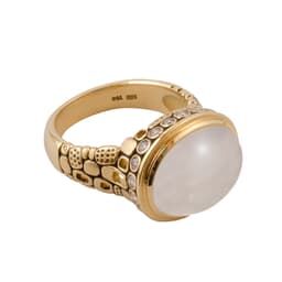 Alex Sepkus 18K Blue Moonstone & Diamond "Little Windows" Ring