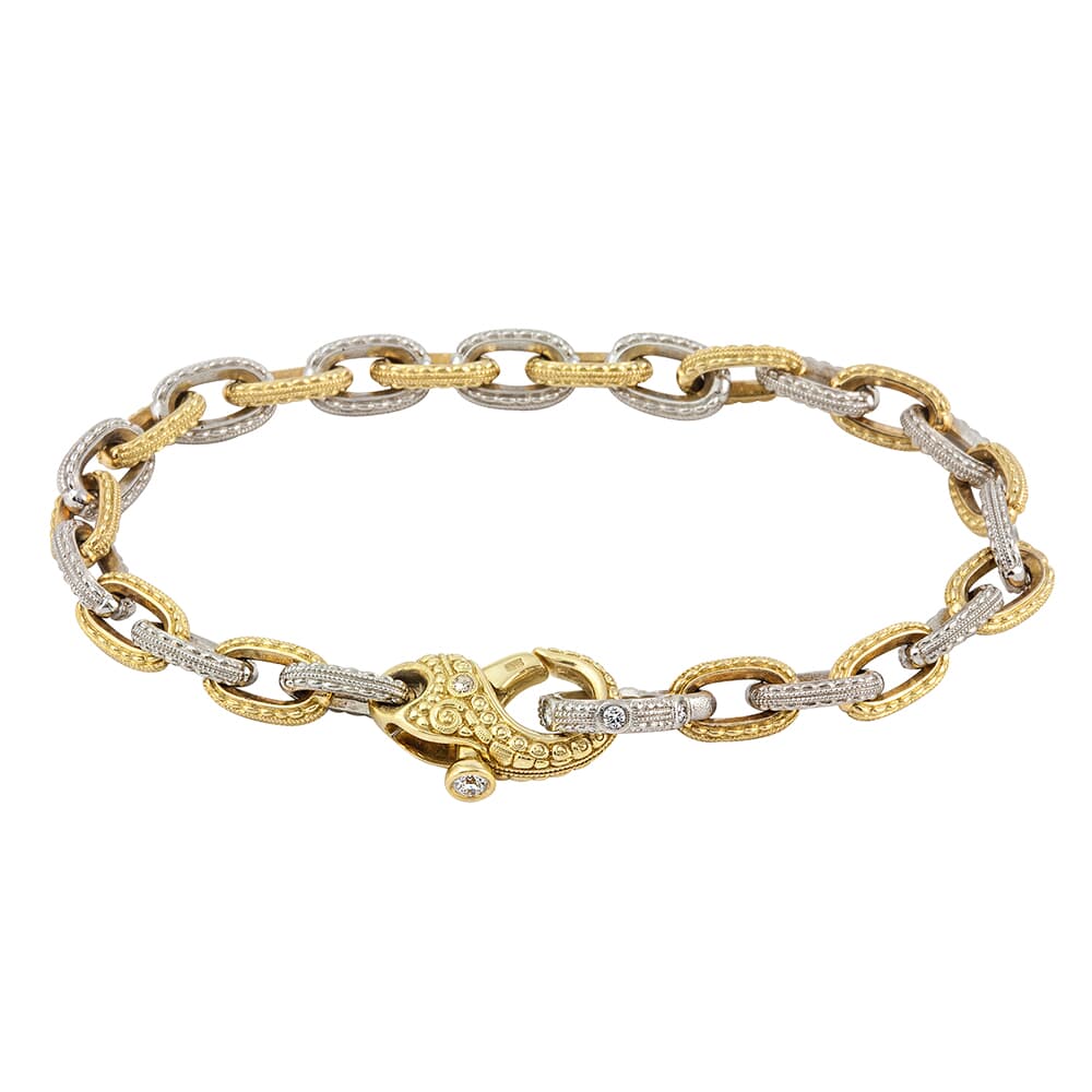 Alex Sepkus 18K Platinum and Diamond "Victorian" Bracelet