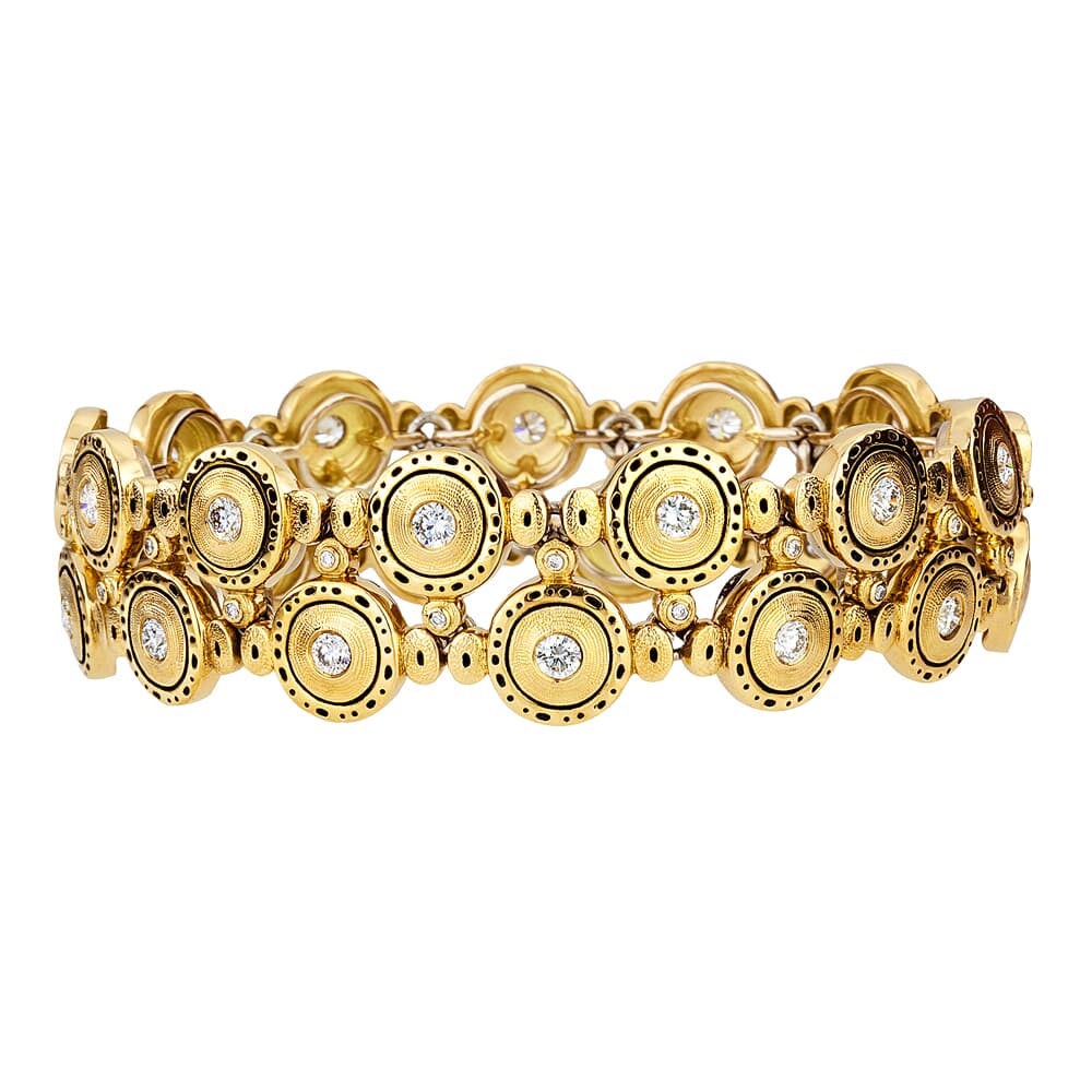 Alex Sepkus 18K and Diamond "Pinpoint" Bracelet