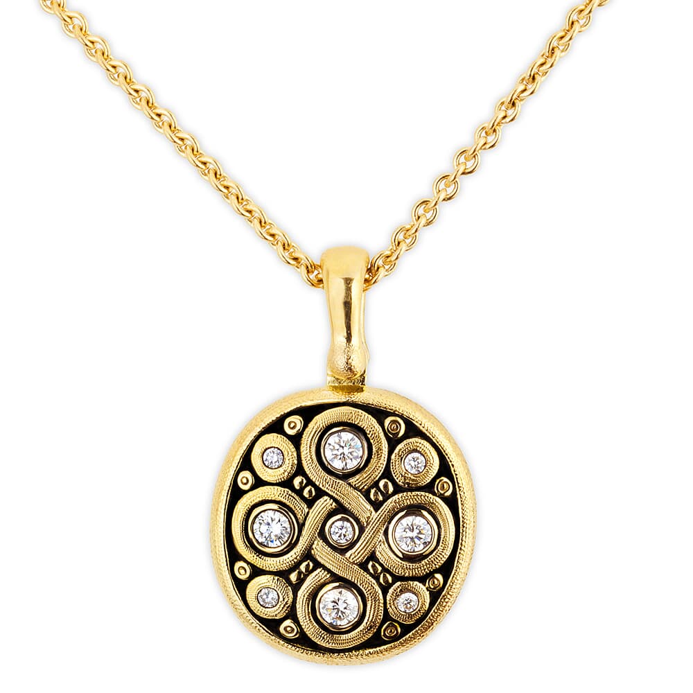 Alex Sepkus 18K Diamond "Celtic Spring" Pendant