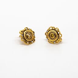 Alex Sepkus 18k and Diamond Earrings. 2 Natural Color Diamonds 0.35ct and 8 White Diamonds 0.08ct E-85