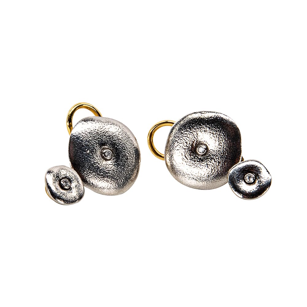 Alex Sepkus 18k and Diamond &quot;Orchard&quot; Earrings with 4 Diamonds (0.04ct) E-99P