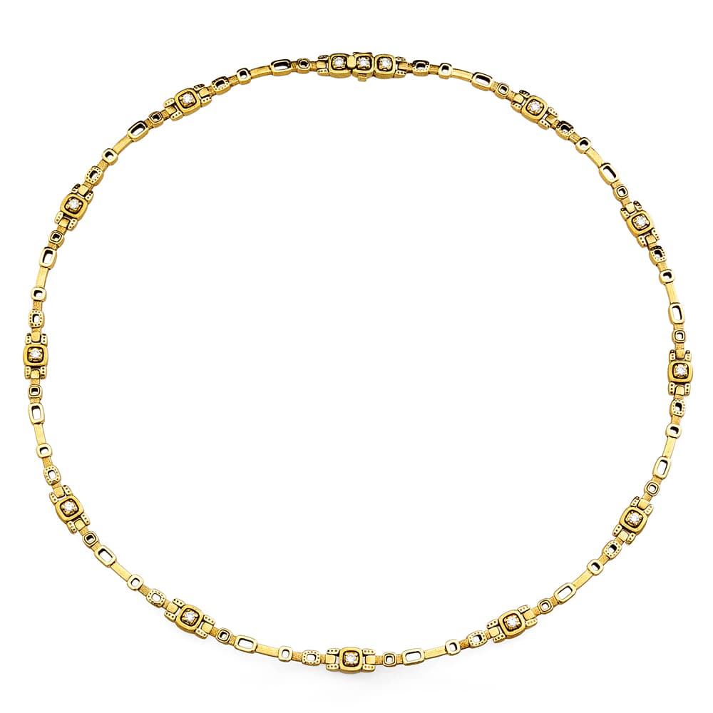 Alex Sepkus 18K and Diamond "Path" Necklace
