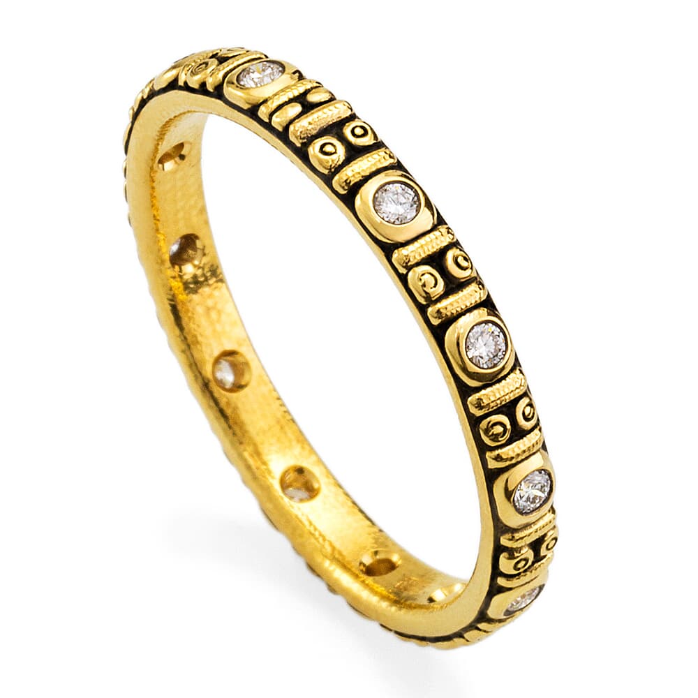 Alex Sepkus 18K and Diamond "Circle" Band