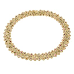 Alex Sepkus 18K Sapphire and Diamond "Flora" Necklace