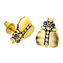Alex Sepkus 18K Sapphire and Diamond Entomology IV Earrings