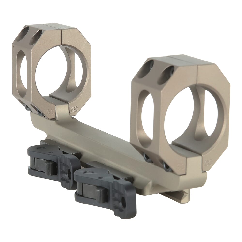 ADM AD-RECON 30mm Dual QD TAC FDE Scope Mount w/Vertical Split Rings, No Offset & Extra Wide 3.875" Ring Spacing AD-RECON-SEW-30-FDE-TAC