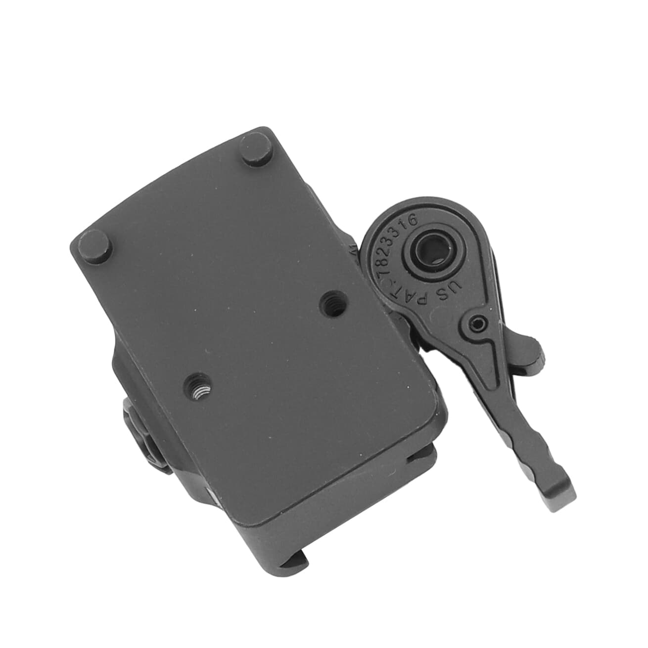 ADM Lightweight Low Profile QD RMR Mount w/RH Ti Lever AD-RMR-LW-L-RH-TL