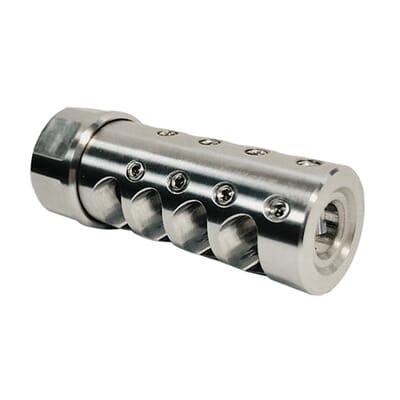 CROSS RIFLE MUZZLE BRAKE - STAINLESS