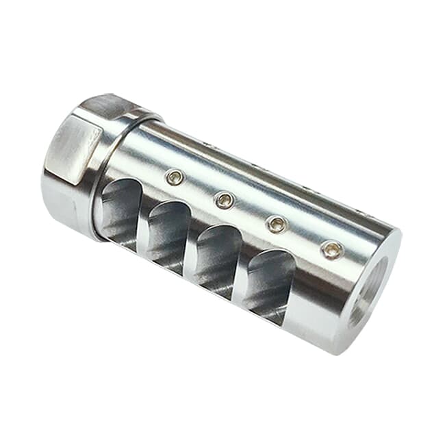 APA Gen 3 Little Bastard Self Timing Muzzle Brake 5/8x24 6.5mm Stainless Steel