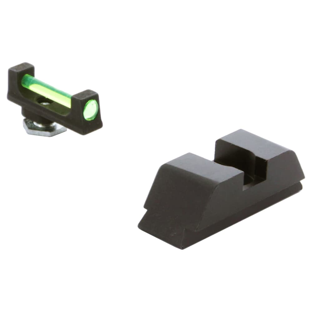 Ameriglo Green Fiber .115&quot; Front Black Rear Sight Set for Glock 20,21,29-32,36,40,41 GFT-120