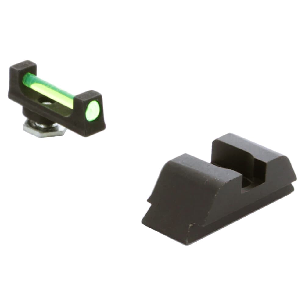 Ameriglo Green Fiber .115&quot; Front Black Rear Sight Set for Glock 42,43,43X,48 GFT-123