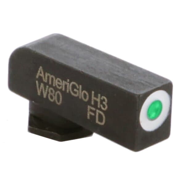 Ameriglo Classic Green Tritium w/White Outline Stock .18&quot;H .14&quot;W Front Sight for Glock GL-112-180