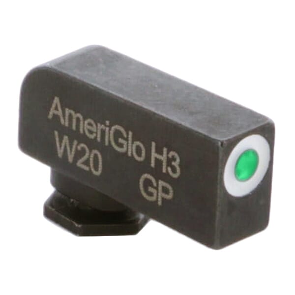 Ameriglo Classic Green Tritium w/White Outline Stock .2"H .14"W Front Sight for Glock GL-112-200