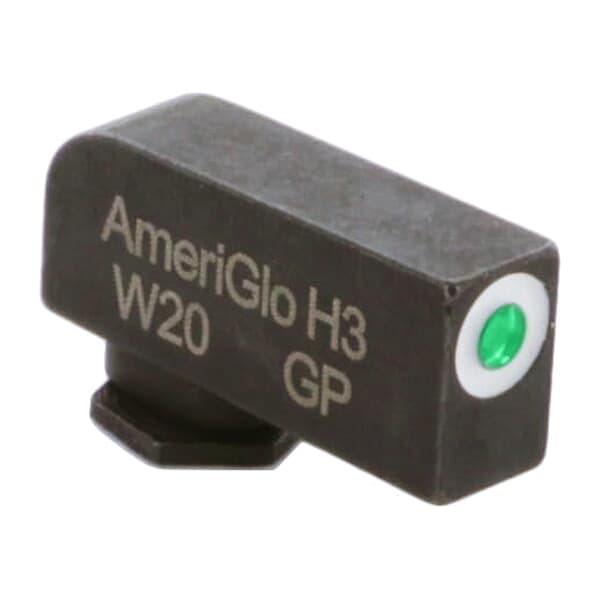 Ameriglo Classic Green Tritium w/White Outline Stock .22&quot;H .14&quot;W Front Sight for Glock GL-112-220