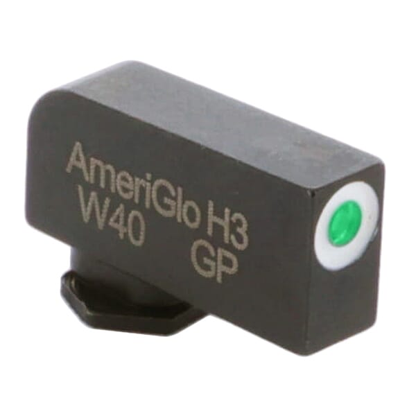 Ameriglo Classic Green Tritium w/White Outline Stock .24"H .14"W Front Sight for Glock GL-112-240