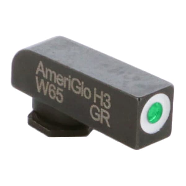 Ameriglo Classic Green Tritium w/White Outline Stock .165&quot;H .14&quot;W Front Sight for Glock GL-112