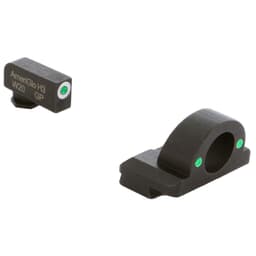 Ameriglo Ghost Ring Green Tritium w/White Outline Front, Green Tritium Rear Night Sight for Glock Gen 1-4 17,19,22-24,26,27,33-35,37-39 GL-125