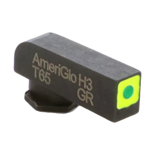 Ameriglo ProGlo Green Tritium LumiGreen Sq Outline .165&quot;H .125&quot;W Front Sight for Glock GL-212-165-125-Q