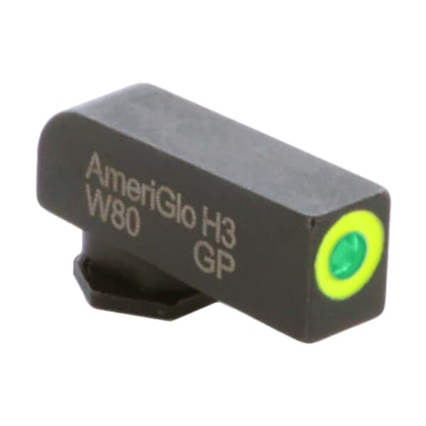 Ameriglo ProGlo Green Tritium w/LumiGreen Outline .18&quot;H .14&quot;W Front Sight for Glock GL-212-180-GR-C