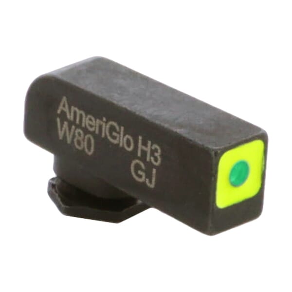 Ameriglo ProGlo Green Tritium LumiGreen Sq Outline .18"H .14"W Front Sight for Glock GL-212-180-GR-Q