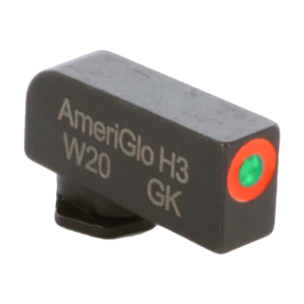 Ameriglo ProGlo Green Tritium w/Orange Outline .2"H .14"W Front Sight for Glock GL-212-200-OR-C