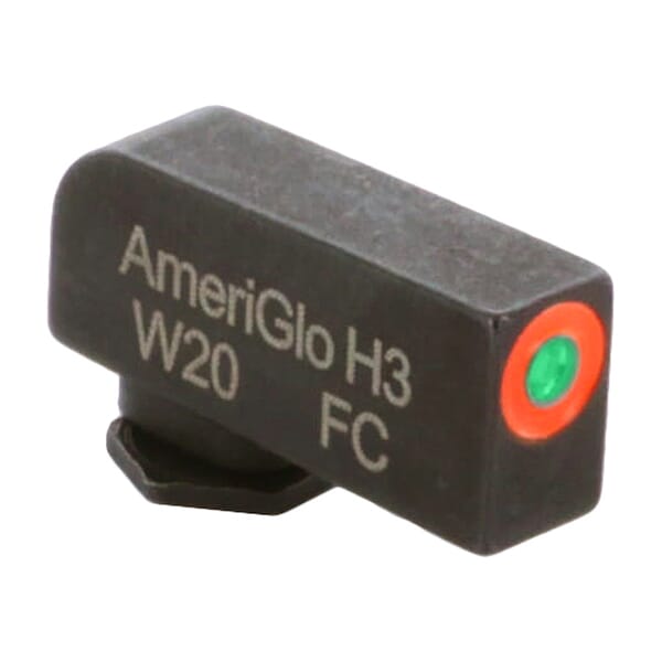 Ameriglo ProGlo Green Tritium w/Orange Outline .22"H .14"W Front Sight for Glock GL-212-220-OR-C