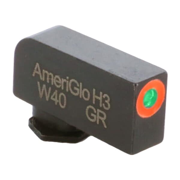 Ameriglo ProGlo Green Tritium w/Orange Outline .24&quot;H .14&quot;W Front Sight for Glock GL-212-240-OR-C