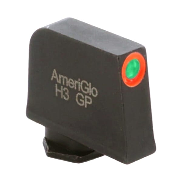 Ameriglo ProGlo Green Tritium w/Orange Outline .35"H .125"W Front Sight for Glock GL-212-350-OR
