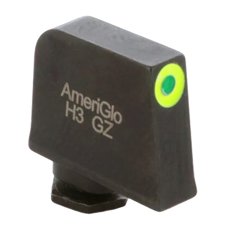 Ameriglo ProGlo Grn Trit w/LumiGreen Outline .385&quot;H .125&quot;W Front Sight for Glock GL-212-385-GR-C