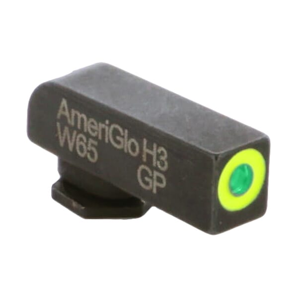 Ameriglo ProGlo Green Tritium w/LumiGreen Outline .165"H .14"W Front Sight for Glock GL-212-GR-C